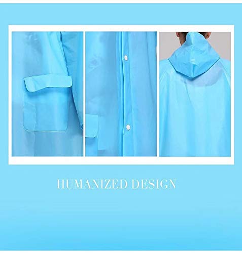 Poncho De Pluie, Bleu, Imperméable, Réutilisable, Avec Capuche, Pour Pique-nique, Chasse, Camping, Randonnée, Festival, Taille Unique, Bleu Marine, Taille Unique
