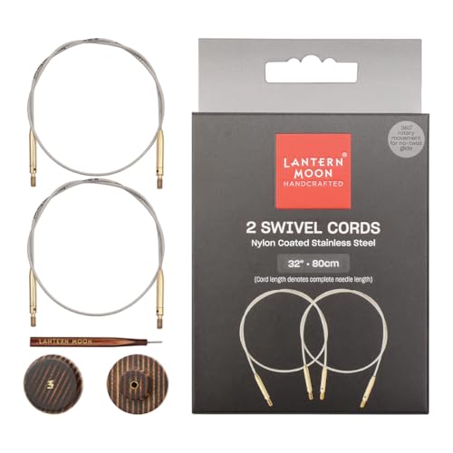 Image of Lantern Moon 360 Swivel Nylon Coated Stainless Steel Cords | 22 inch /56cm (to Make 32 inch /80cm IC Needle)