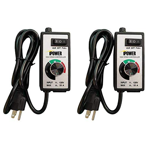 iPower 2 Pack Variable Vent Fan Speed Adjuster HVAC Controller,