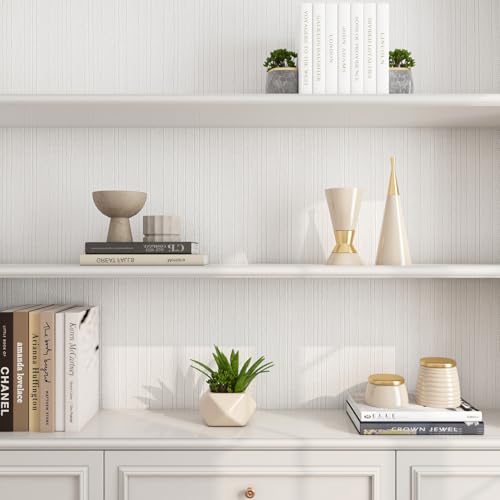 Papel pintado blanco FunStick autoadhesivo para solucionar imperfecciones de pared 40cm 5