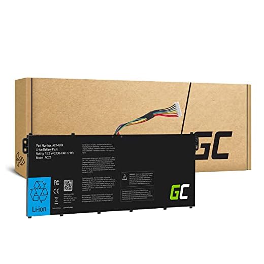 Green Cell® AC14B3K AC14B8K Laptop Akku für Acer Aspire 5 A515 A515-41G A515-51 A515-51G A515-52G A515-52G A517-51 A517-51G 7 A715 A715-71G A715-72G A717 A717-71G (Li-Polymer Zellen 2200mAh 15.2V)