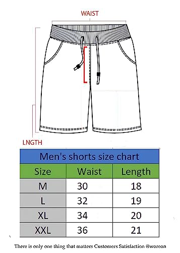 Image of QUIXEL Mens Shorts | Shorts for Men | Cotton Shorts for Men...