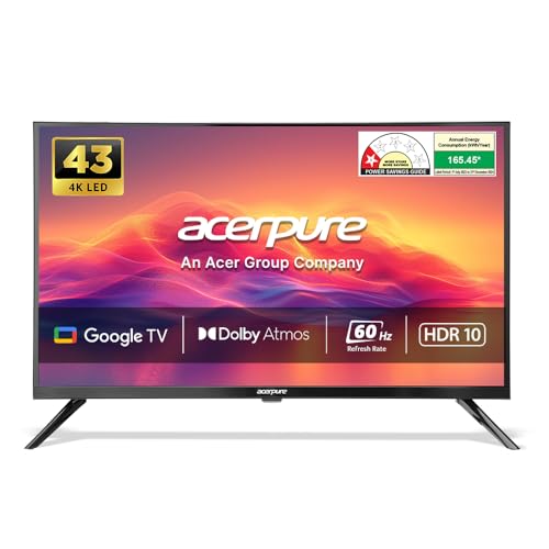 Image of Acerpure 109 cm (43 inch) Swift Series UHD LED Smart Google TV AP43UG51ASFTD Model (Black)