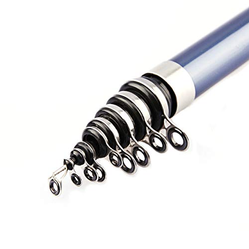 Vara de pescar, posicionamento de seção longa, vara de pesca de carbono, vara de pesca - azul 3,6 m