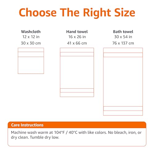 Amazon Basics 6 Piece Fade resistant towel set for bathroom, 100% Organic Cotton soft and absorbent, 2 Bath + 2 Hand + 2 Face Cloths, Blush Pink - Cosy Home Interiors Amazon Basics 6 Piece Fade resistant towel set for bathroom, 100% Organic Cotton soft and absorbent, 2 Bath + 2 Hand + 2 Face Cloths, Blush Pink - Image 4