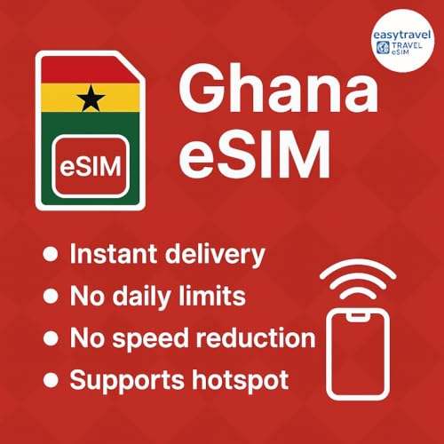 Ghana eSIM High-Speed-Daten unterstützen Hotspot 30 Tage 3-20 GB E-Mail-Lieferung (5 GB für 30 Tage)