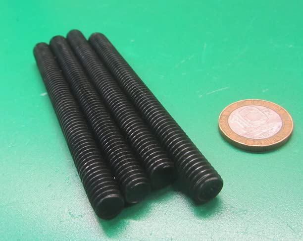 Grade B7 Steel Fully Threaded Rod 3/8"-16 x 4.00 Length 4 Pcs.