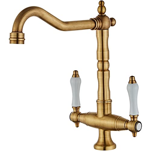 Robinet de salle de bain ISCBAFYX contre la corrosion avec ses poignées doubles