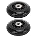 SPYMINNPOO 2Pcs Skate Rollers, 75mm Bearing Skates Inline Wheels Skating Shoes Roller Replacement Indoor Outdoor Roller Skate Wheels