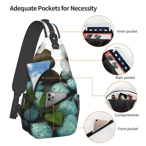 Bolso cruzado Cobblestone Zen Flowers para hombres y mujeres miniatura 4
