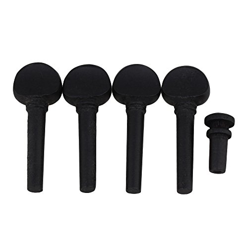 Black Ebony Tuning Pegs for 3/4 Violin String Instrument Accessories