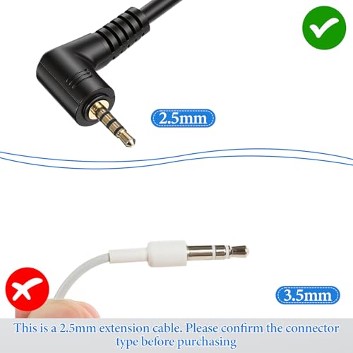 Image of Backup Dash Camera Extension Cable, 2.5mm Dash Cam Extension Cable, 2.5mm Backup Camera Extensions Cord for 4pin 5pin Dashcam (6ft)