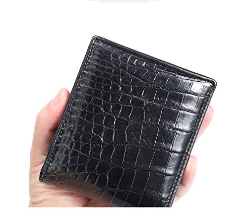 Amazon.com: SDVantage Crocodile Leather Wallet Men's Short Belly