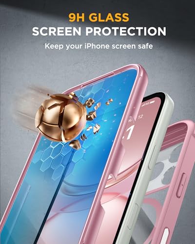 Image of Miracase for iPhone 17 Pro Max Case 6.9 inch Full-Body Phone Case with Built-in Glass Screen Protector& Full Camera Protector,[Magnetic with MagSafe] Drop Proof 17 ProMax Cover, Lilac