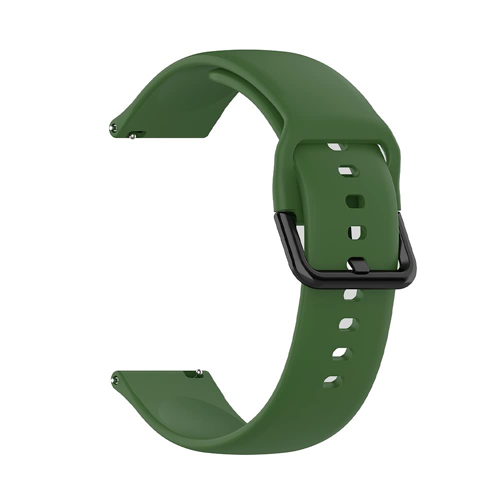 CellFAther Unisex Adult 20mm Silicone Wrist Band Straps Compatible for Amazfit Bip/Lite/GTS/MINI/GTR 42mm -Green