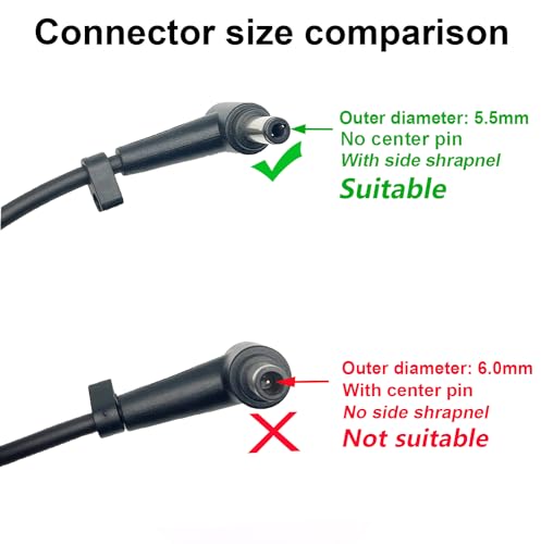 19V 3.42A 65W AC Adapter Compatible for ASUS Charger ADP-65GD B PA-1650-78 EXA0703YH ADP-65AW ADP-65BW VivoBook Laptop Power Supply (DC Plug Size: 5.5 * 2.5mm) - Image 8