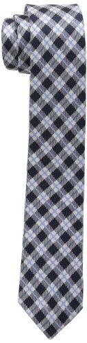 Cravate skinny vichy noir garçon Isaac Mizrahi pour cérémonie