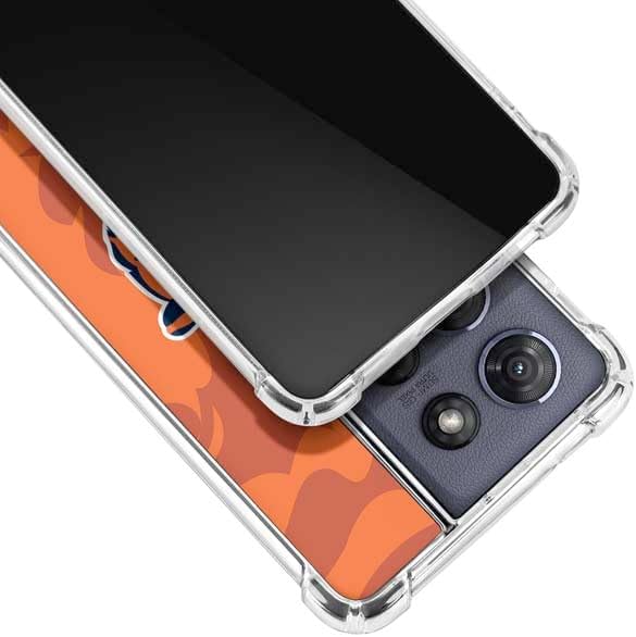 Skinit Clear Phone Case Compatible with Moto G Play 5G (2025) - Officially Licensed NFL Chicago Bears Double Vision Design