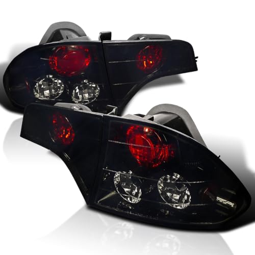 SPEC-D TUNING Black Smoke Tail Lights Compatible with 2006-2011 Honda