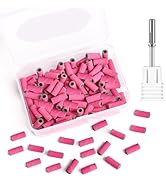 BQAN Sanding Bands for Nail Drills, 100pcs Small Bands 240 Fine Grit Nail File Sanding Bands with...