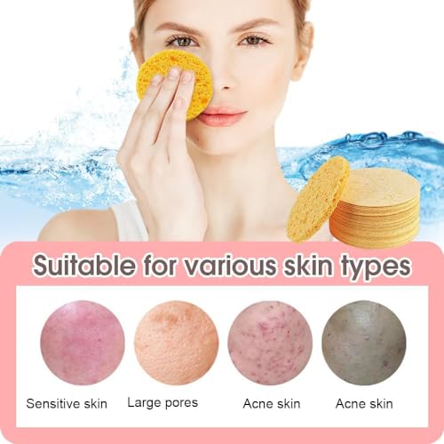 Generic Turmeric Kojic Acid Pads, 2024 New Kojic Acid and Turmeric Cleansing Pads, Compressed Facial Sponges Turmeric Kojic Acid Cleansing Pads Facial Sponges for Cleansing Exfoliating (30pcs) - Thumbnail 5