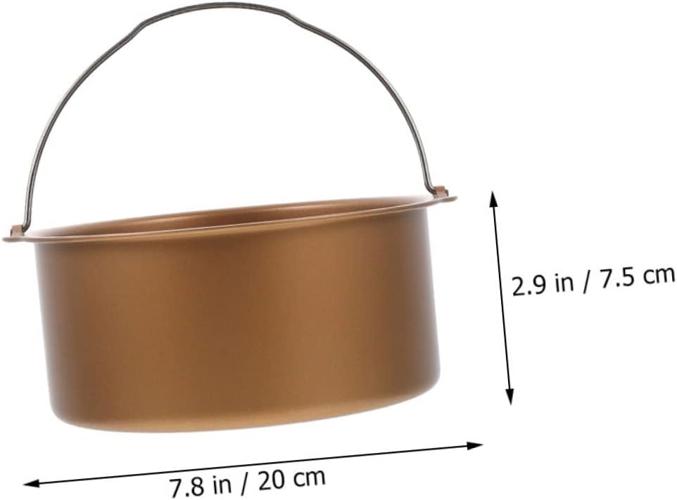 SHOWERORO Professional Cake Mold with Handle for Air Fryer Non-stick Baking Pan for Cake Pizza and Biscuit Food-grade Material for Safe and Easy Baking