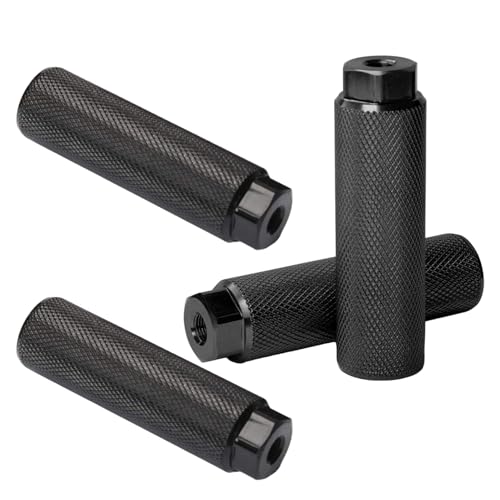 Repose-pieds de vélo VTT en alliage d'aluminium noirs lot de 4 pegs de rechange