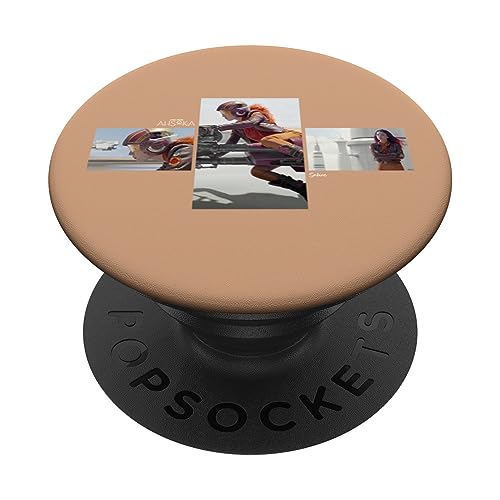 Star Wars Ahsoka Part One Sabine Wren Speeder Bike Chase PopSockets Swappable PopGrip, Black
