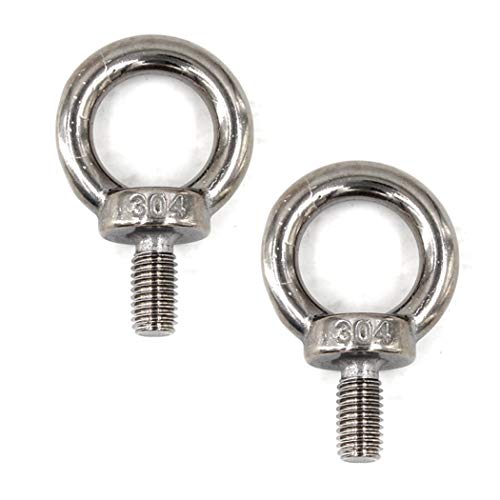 Image of M14 Eye Bolt 304 Stainless Steel Heavy Duty Lifting Ring Bolt Screws Pack of 2