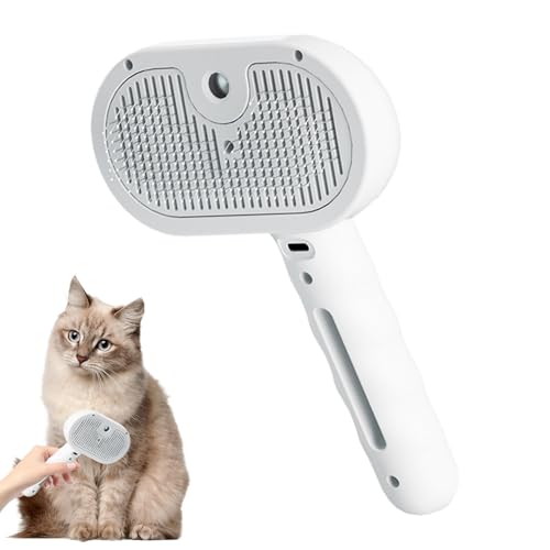Katzenkamm – Katzenkamm zum Enthaaren | Spritzkamm für Katzen | Katzen-Enthaarungskamm mit 35 ml Wassertank, Spritz-Defur-Kamm, Katzen-Enthaarungskamm für lang- und kurzhaarige Katzen, für