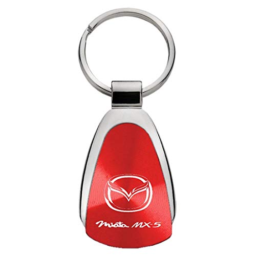 Mazda Miata MX5 Red Teardrop Key Fob Authentic Logo Key Chain Key Ring Keychain Lanyard by DanteGTS