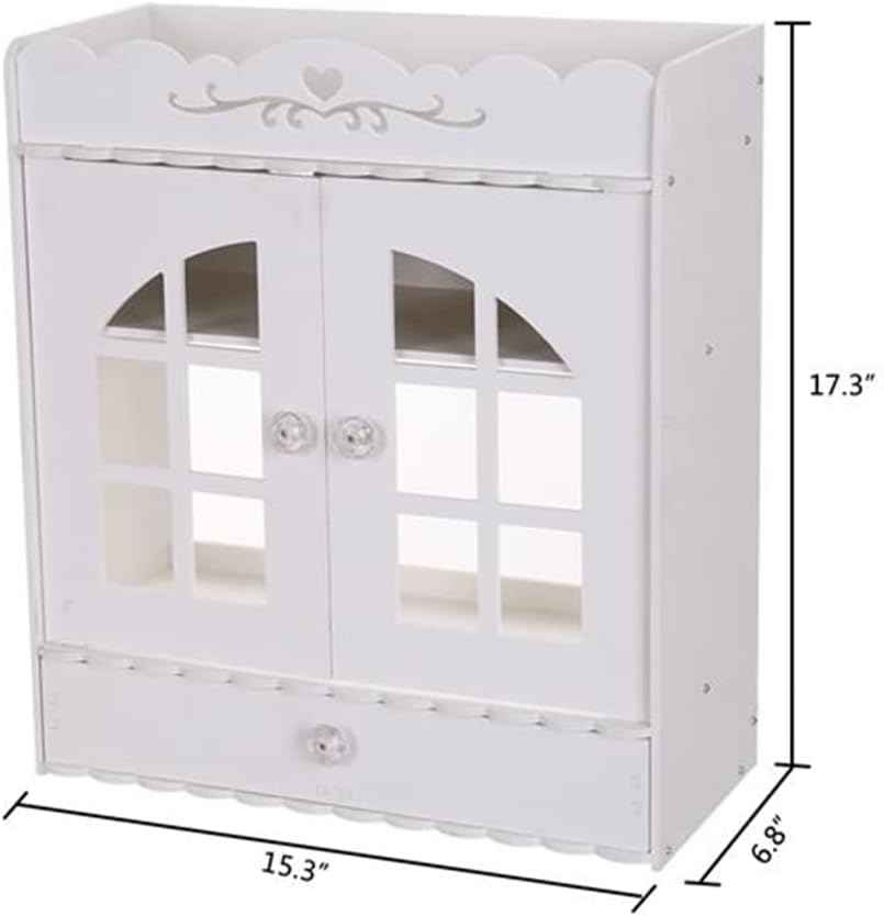 (39 X 17.5 X 44) cm Non-Porous PVC Bathroom Vanity Cabinet with Drawers Bathroom Cabinet (D As Shown)