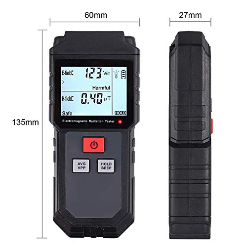 Emf Meter, Electromagnetic Radiation Tester,Hand-Held Digital Lcd Emf Detector, Great Tester For Home Emf Inspections, Office, Outdoor And Ghost Hunting #TOP1