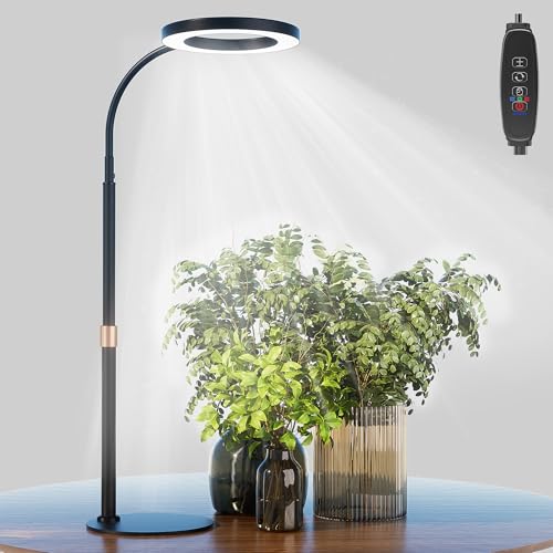 bseah Grow Light, LED Plant Light for Indoor Plants Growing, Full Spectrum Desk Grow Lamp with...