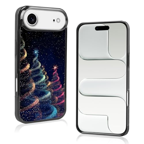 Coque iPhone sapin de Noël coloré évitez les chutes grâce au design antidérapant