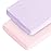 Crib Sheets Girl, 2 Pack Baby Sheets for Standard Crib Mattress & Toddler Bed Mattress, Snug Fit Breathable Soft Fitted Crib Sheet, Pink & Violet