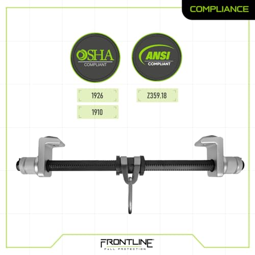 Image of Frontline ST18AH Aluminum I-Beam Slider Anchor | Aluminum material makes the I-beam anchor extremely lightweight | No tools necessary to install | Meets or exceeds ANSI & OSHA
