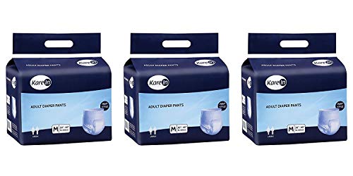 Image of Kare In Adult Pull ups - Pants Style Underwear Medium 10 Count, Waist 75-100cm (30 inch-40 inch)-Pack of 3 & Kare In Adult Pull ups - Pants Style Underwear Medium 10 Count, Waist 75-100cm (30 inch-40 inch)-Pack of 3