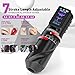 Wormhole Tattoo Gun Wireless Tattoo Machine Multi-function Tattoo Pen 2,300mAh Battery with Replacement Power Supply, Smart Display, 3 Working Modes, 7 Strokes Length for Artists
