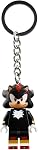 Lego 854302 Shadow the Hedgehog Mini Figure Anneau de clés Chaîne de clés Âge noir 6 -, noir