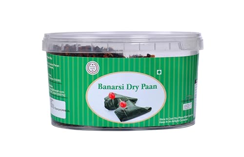 LIVWELL Banarsi Dry Paan 500g Jar | Traditional Mukhwas Mouth Freshener | Ready to Eat Betel Leaf Blend | Refreshing After Meal Mouth Freshener | Flavorful Indian Paan Mix | Vegetarian