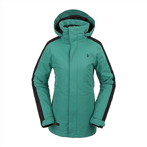 Volcom Women's Westland Insulated Snowboard Ski Winter Hooded Jacket, Vibrant Green S4, X-Small