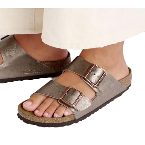 Birkenstock Unisex Arizona BS Birko-Flor Graceful Taupe Sandals 6 W / 4 M US3