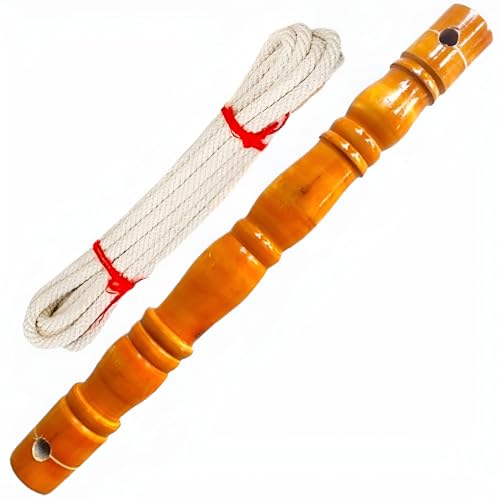 Image of Baby Thottil Kambu Wooden with Rope | Thottil Kattai - Cradle Wood Stick & Rope for New Born Baby | Thottil Kambu with Rope - Pack of 1 Set