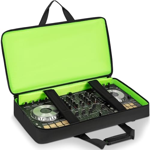 Image of IBVIVIC Lightweight Controller Storage Bag Case Fits for Pioneer DDJ FLX6 /RR /NI Traktor Kontrol S8 /DDJ SX SX2 SX3 /DDJ 800 /Denon MC7000 Padded DJ Travel Carrying Bag
