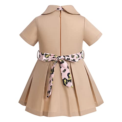 ODASDO Safari Dress For Baby Girls Birthday Party Cake Smash Toddlers Zookeeper Suit Adventure Explorer Clothes3