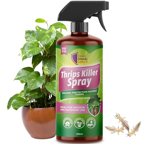 Thrips Killer Spray 200ml - Effective Insecticidal Soap Bug Spray for Home & Thrips Killer Houseplants - Plant Protection Solution for Indoor & Outdoor Use - Natural Formula for Healthy Plants
