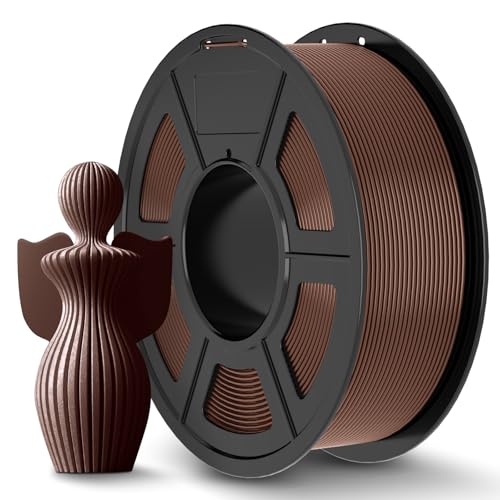 Image of JAYO PLA+ Filament 1.75mm Chocolate, PLA Plus 3D Printer Filament 1.1KG, Dimensional Accuracy + /- 0.02mm, 1.1 kg Spool (2.42 LBS), 363 Meters
