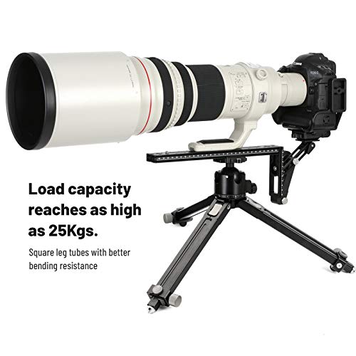 Sunwayfoto T1A20 2 Sections Aluminum Tripod, 25Kg Capacity, 46Cm Max Height #TOP3