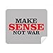 Love Peace World Make Sense Not War Cleaning Cloth Screen Cleaner 2pcs Suede Fabric